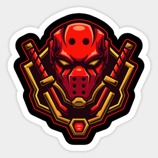 Assassins Baseball Mask Sticker